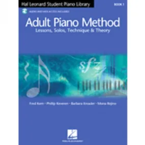 Hal Leonard HL00296441 Adult Piano Method - Book 1 with  CD