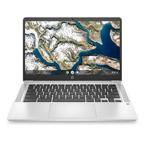 HP 14a-na0642cl 14" HD Chromebook Intel Celeron N4000 Processor 4GB Memory 32GB eMMC Chrome OS, Gray