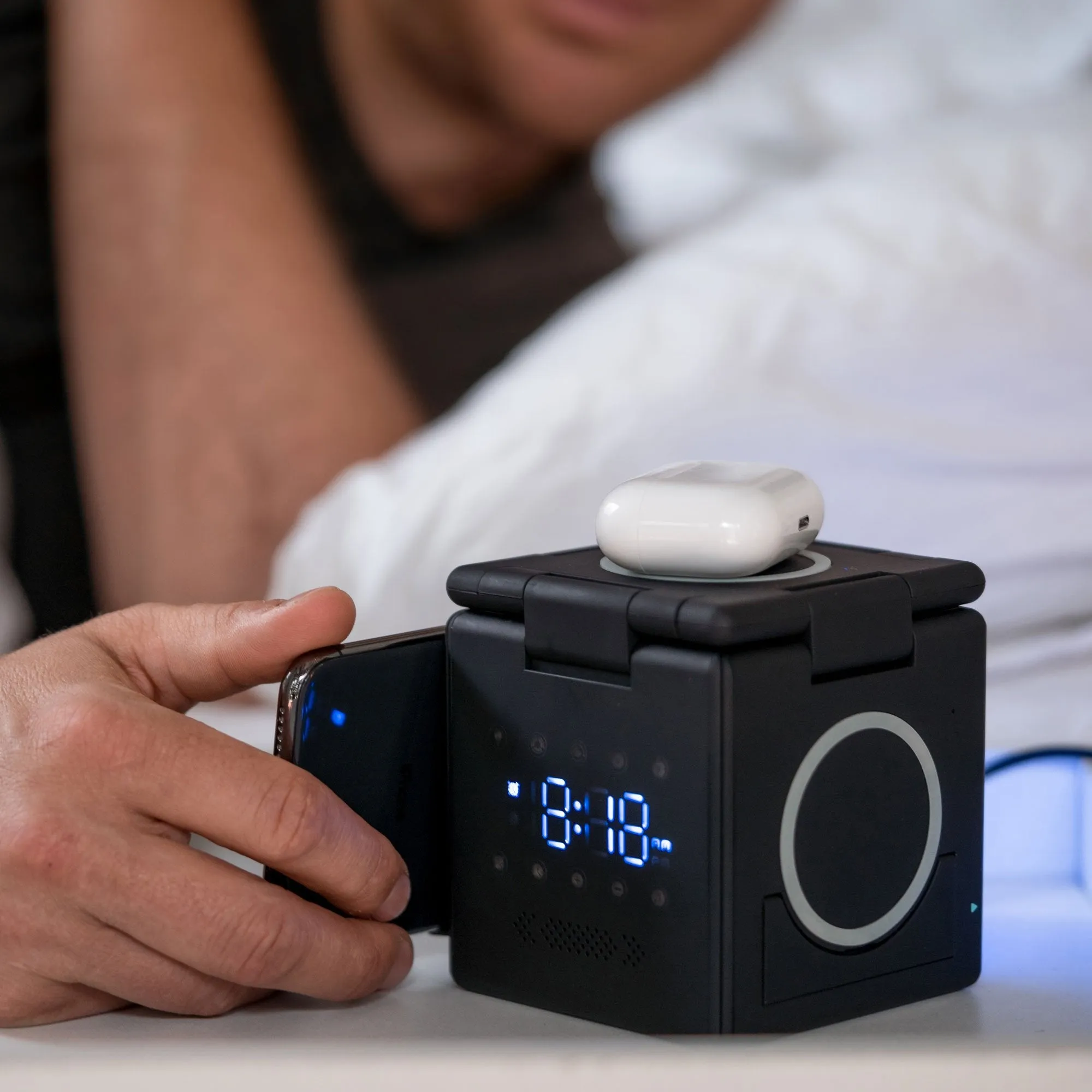 HyperCube Wireless Charging Station And Sleep Aid