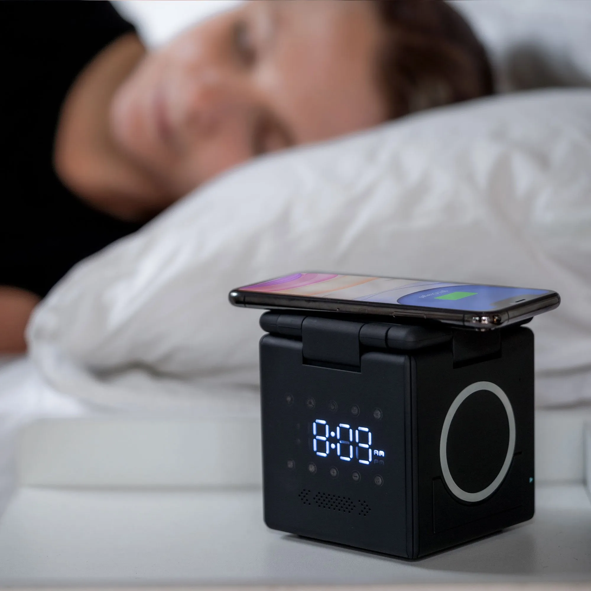 HyperCube Wireless Charging Station And Sleep Aid