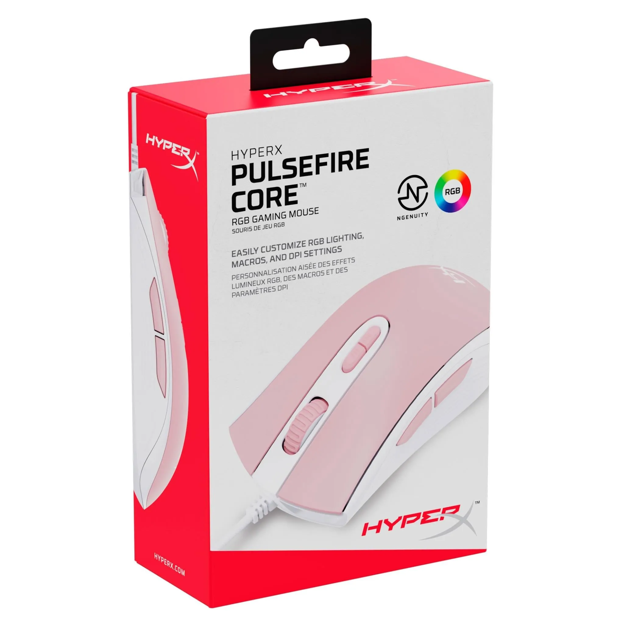 HyperX Pulsefire Core Gaming Mouse (White Pink)