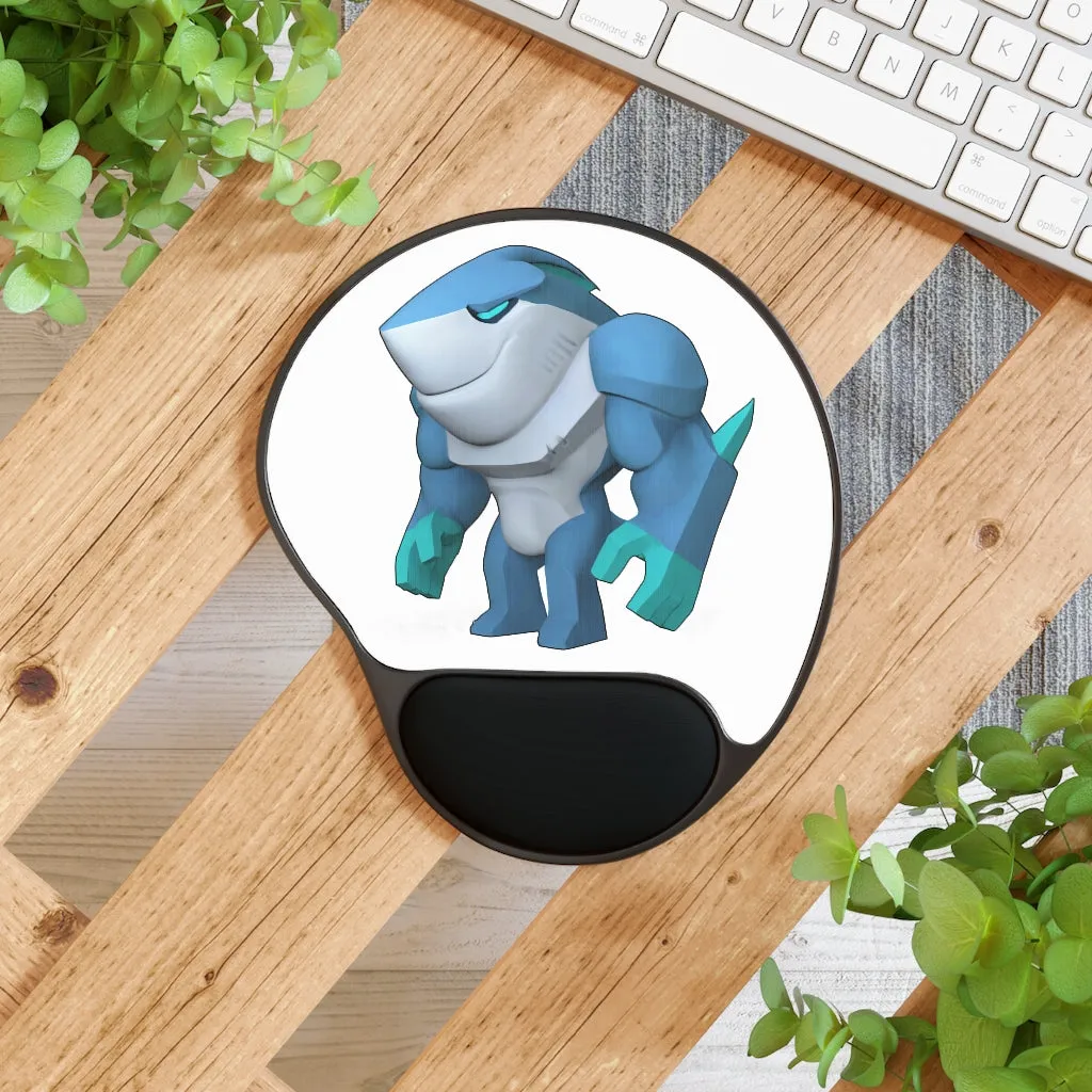 Ice Shark Mouse Pad With Wrist Rest