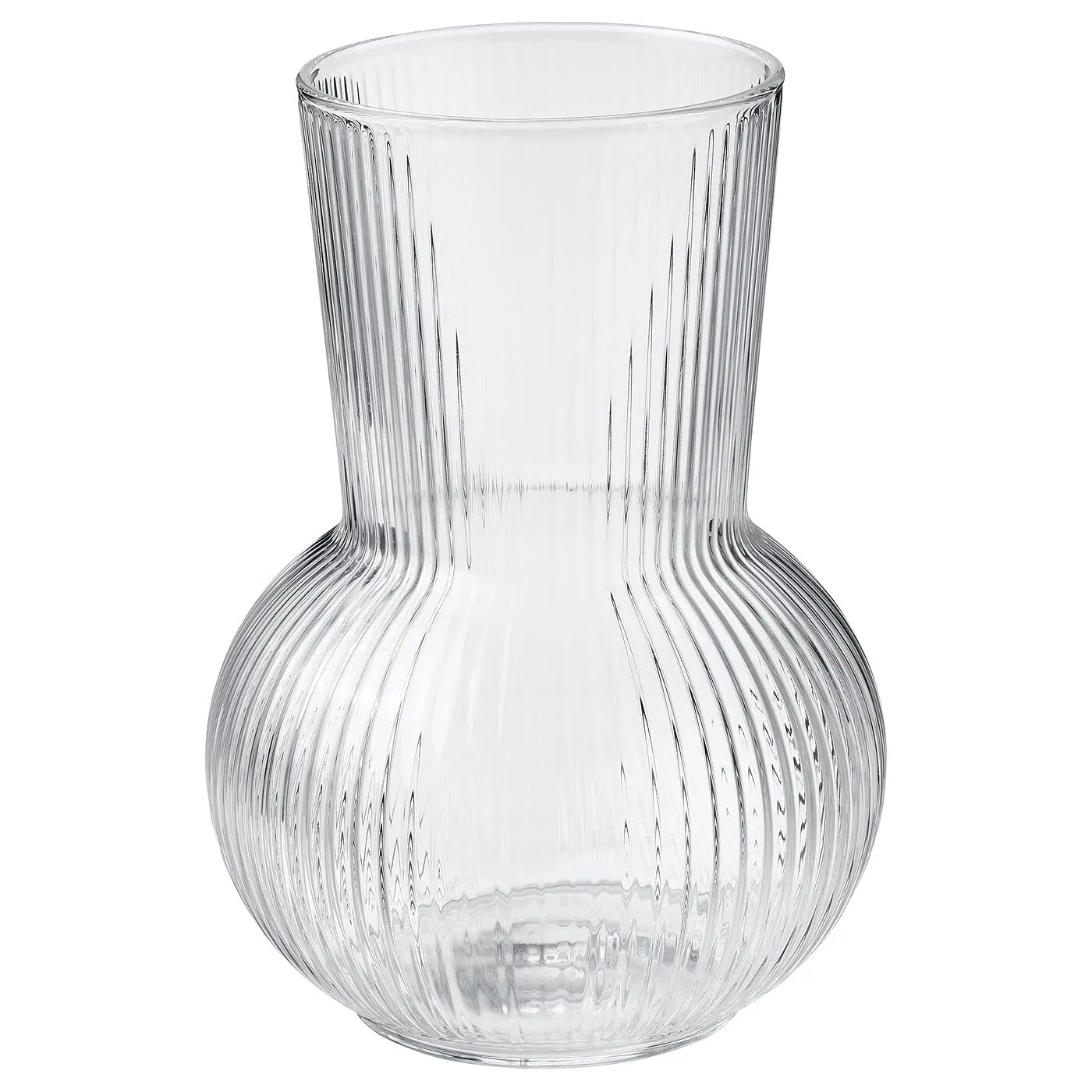 IKEAA Vase, Clear Glass,17 cm (6 ¾ ") - by BS Case