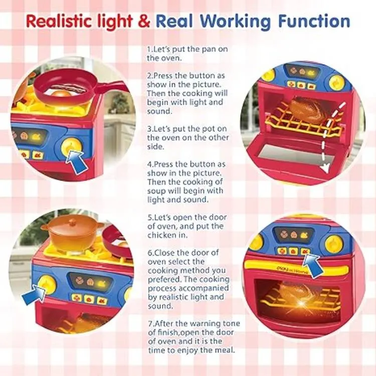 Interactive Minnie Mouse Oven with Fun Sounds