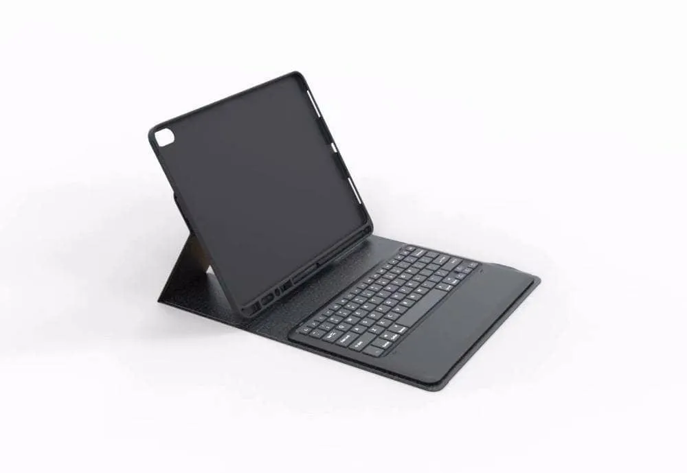 iPad Pro 12.9 2018 Detachable ABS Wireless Bluetooth Keyboard PU Magnet Stand Case