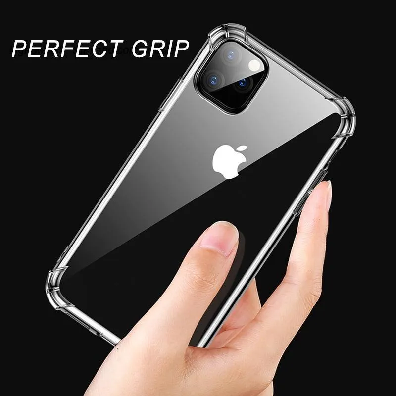 iPhone 12 Pro Max/12/12 Pro/12 Mini/11/11 Pro/11 Pro Max ShockProof Clear Case