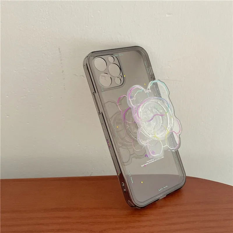 iPhone Case with clear Bear holder