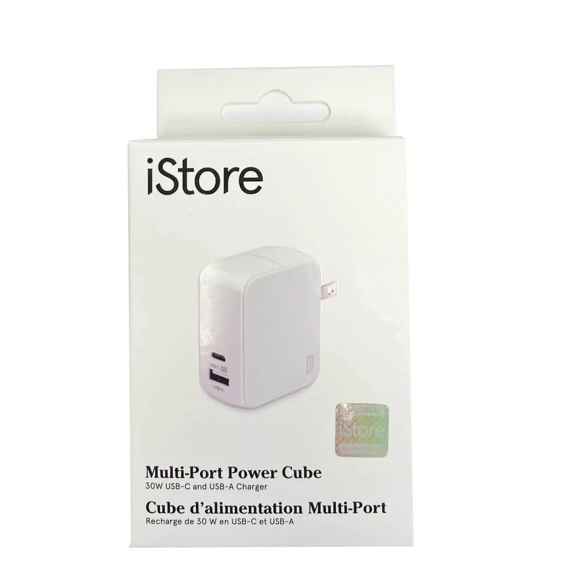 iStore Multi-Port Power Cube 30W USB-C and USB-A Charger