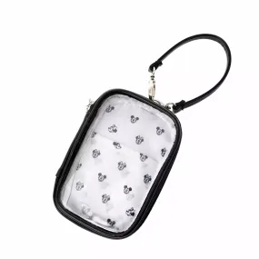 JDS - Health＆Beauty Tool x Mickey & Minnie Mouse "Black" Clear Window Pouch (S) with Strap (Release Date: Feb 6)