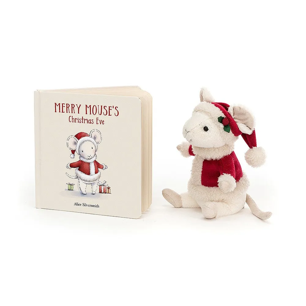 Jellycat Board Book Merry Mouse's Christmas Eve