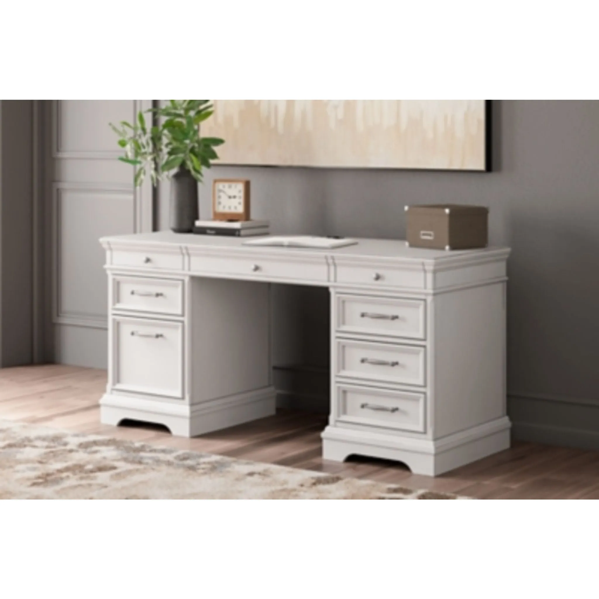 Kanwyn Desk - Whitewash