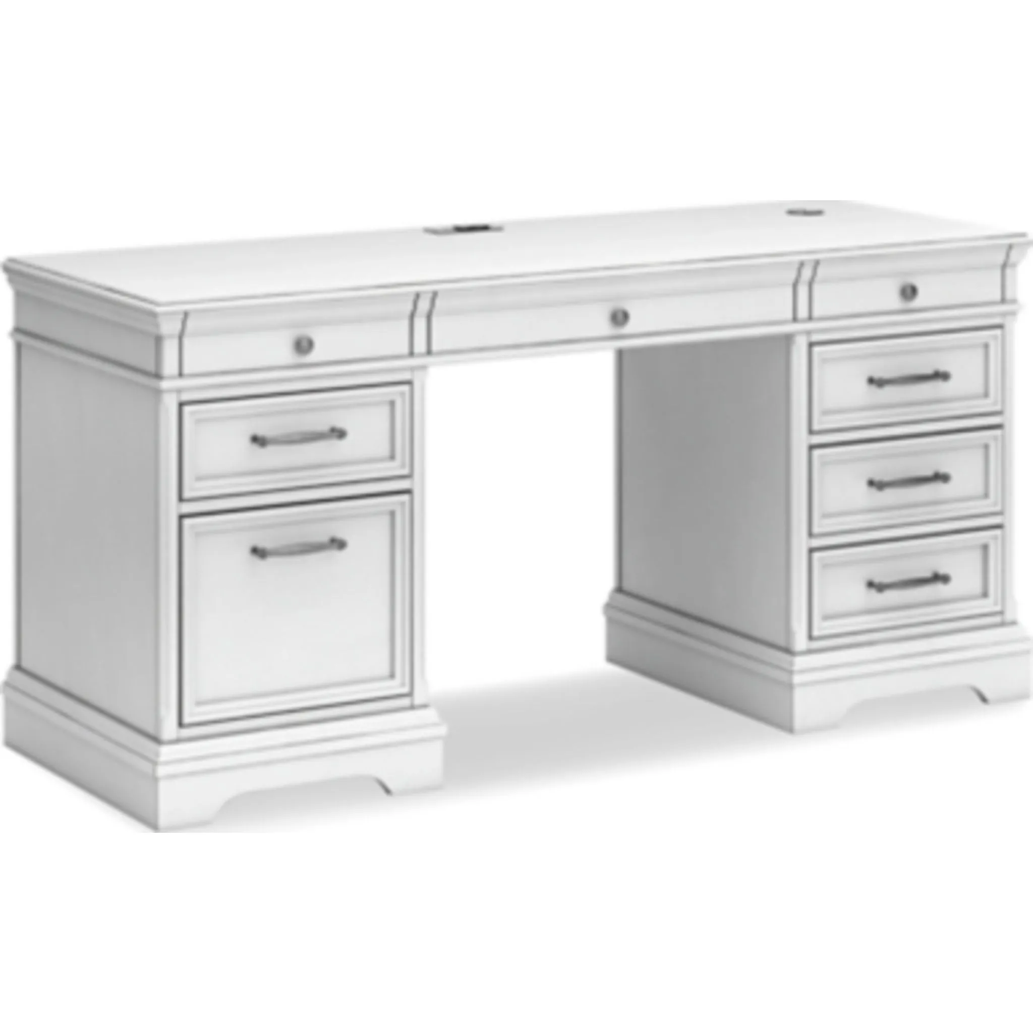 Kanwyn Desk - Whitewash