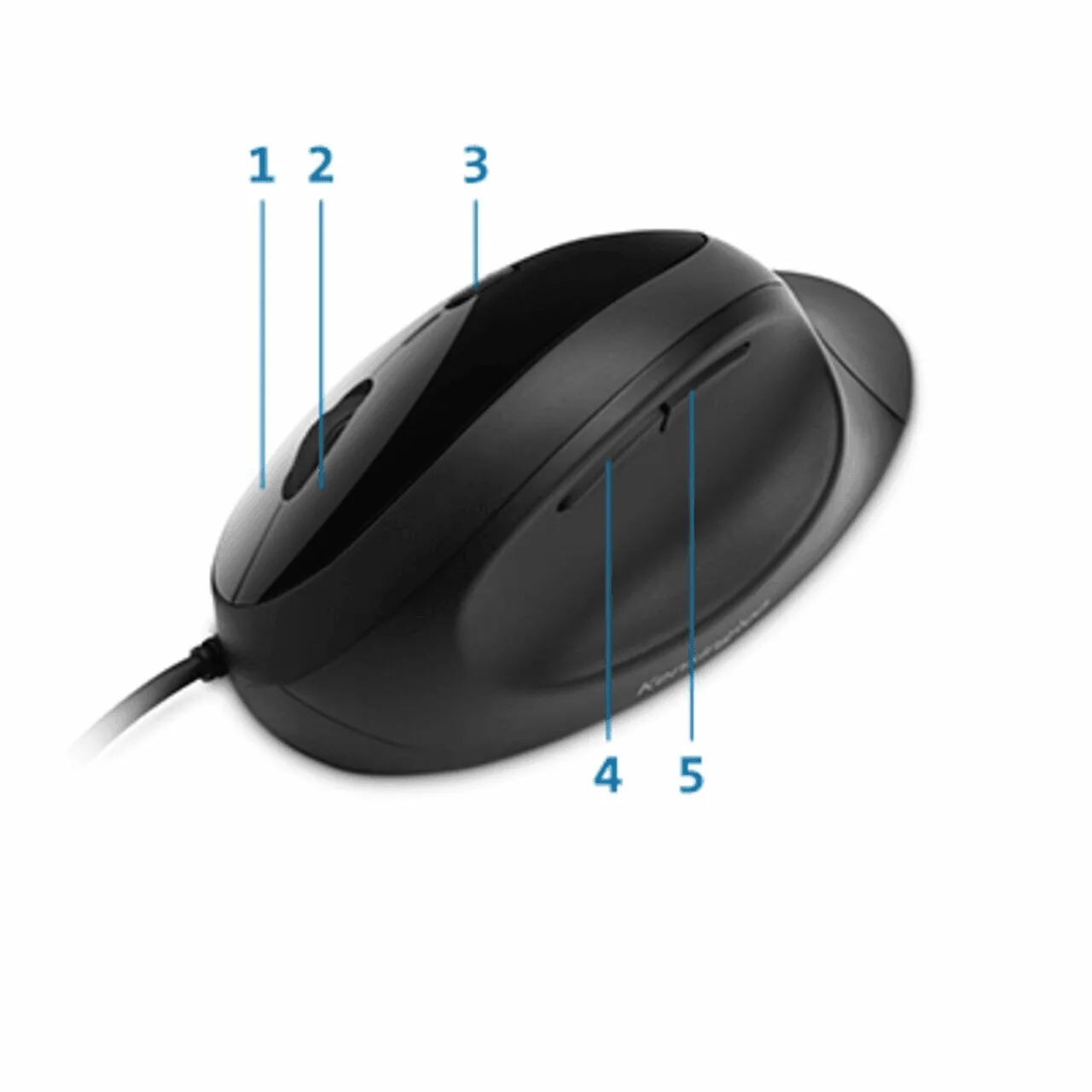 Kensington Vertical Ergonomic Mouse Black Ergo Wired