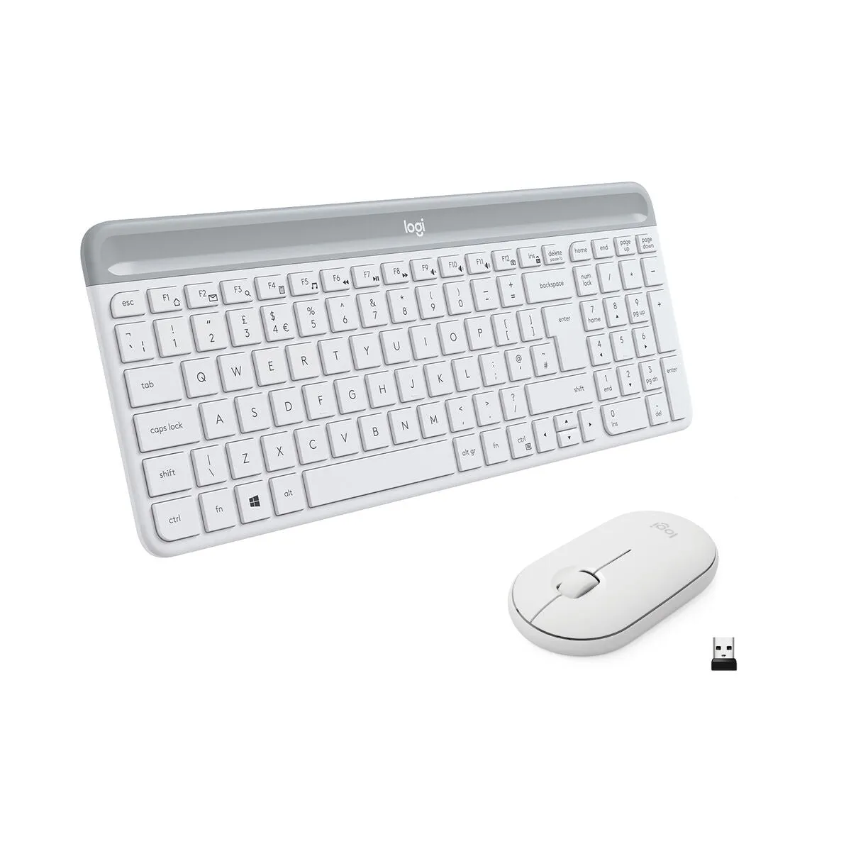 Keyboard and Mouse Logitech 920-009197 White Italian QWERTY