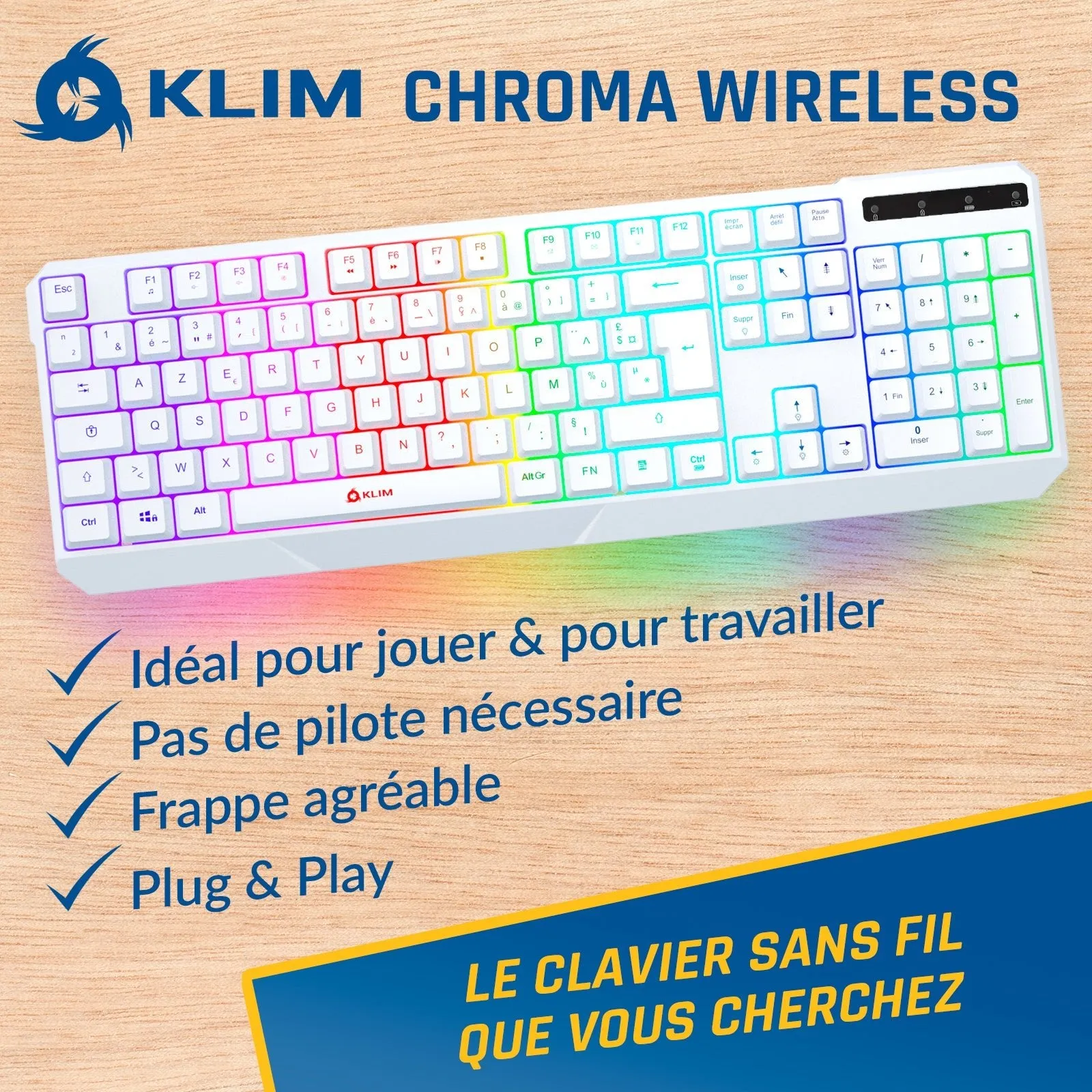 KLIM Chroma Wireless Gaming Keyboard