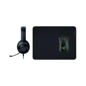 Kraken Wired Headset, Deathadder Wired Mouse, V2 Mat