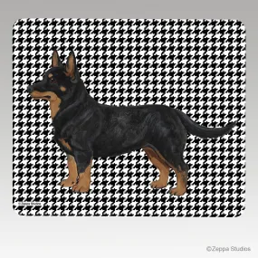 Lancashire Heeler Houndstooth Mouse Pad