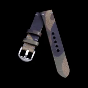 Leather Watch Strap, Camo Grigio | For Apple Watch