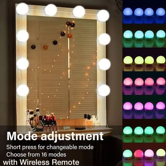 LED Mirror Light Bulb Set USB Powered Makeup Mirrors