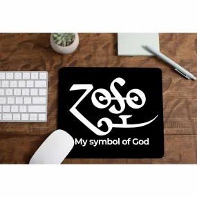 Led Zeppelin Mousepad - My Symbol Of God