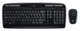 Logitech Desktop Mk330 Wireless Black - Us Layout