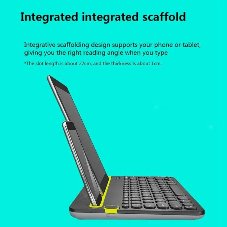 Logitech K480 Bluetooth Multi-Device Wireless Keyboard with Integrated Stand