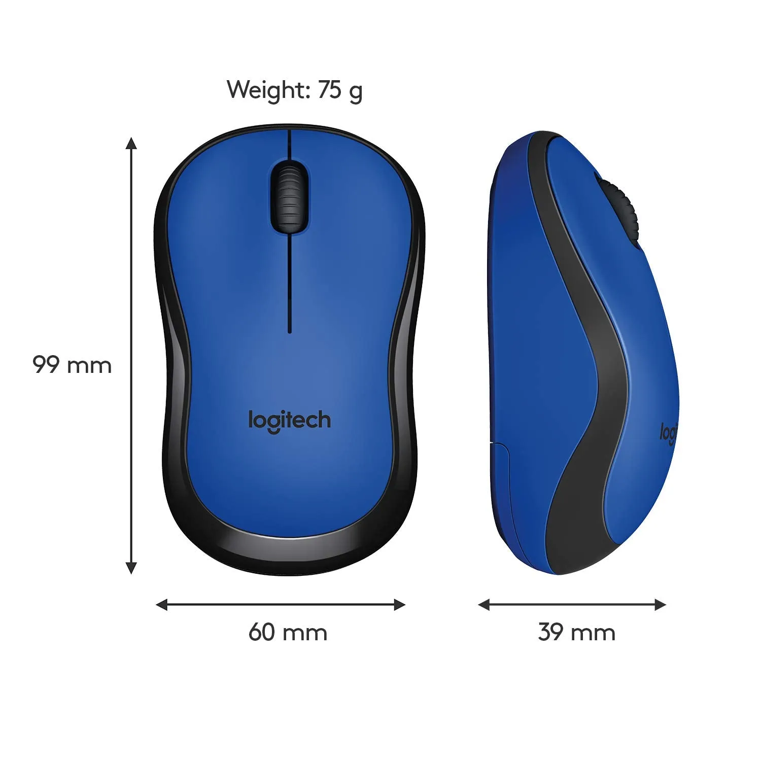 Logitech M221 Silent 無線靜音滑鼠 - Blue 藍色 910-004887 原裝行貨