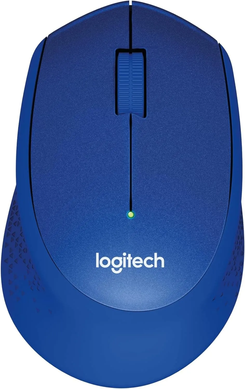 Logitech M330 SILENT PLUS Wireless Mouse, 2.4GHz with USB Nano Receiver, 1000 DPI Optical Tracking, 2-year Battery Life, Compatible with PC, Mac, Laptop, Chromebook - Blue