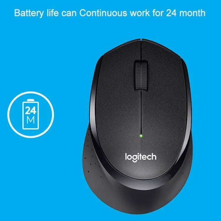 Logitech M330 Silent Wireless Optical Mouse with Micro USB Receiver