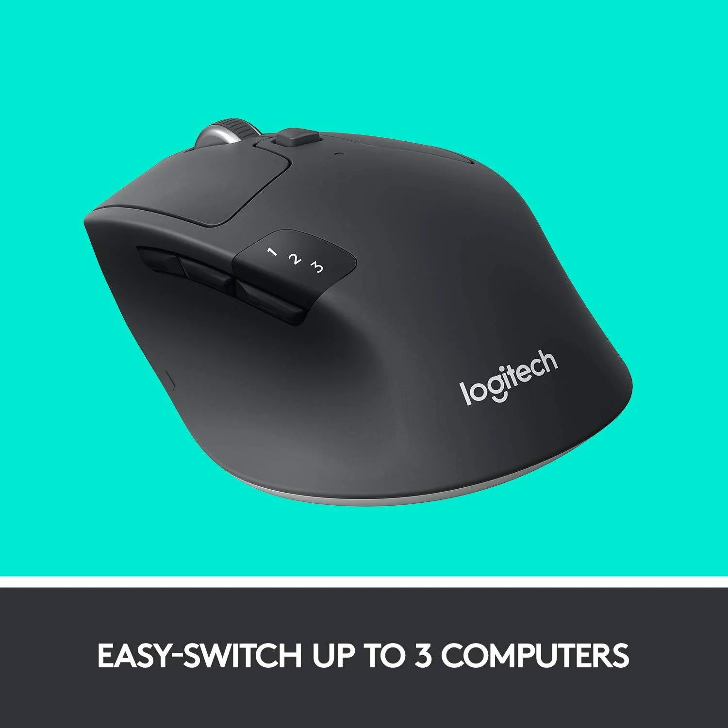 Logitech M720 Triathlon Multi-Device Wireless Mouse, Bluetooth,Unifying,6 Programmable Buttons, 2-Year Battery, Compatible with PC, Mac, iPadOS -Black