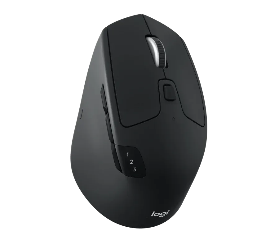 Logitech M720 Triathlon Multi-Device Wireless Mouse, Bluetooth,Unifying,6 Programmable Buttons, 2-Year Battery, Compatible with PC, Mac, iPadOS -Black