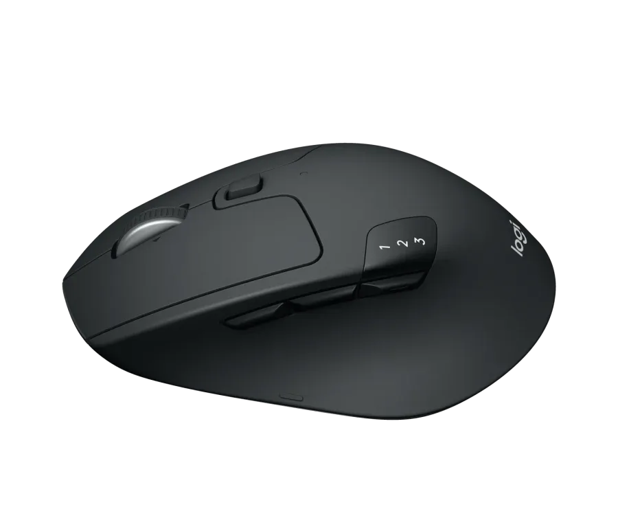 Logitech M720 Triathlon Multi-Device Wireless Mouse, Bluetooth,Unifying,6 Programmable Buttons, 2-Year Battery, Compatible with PC, Mac, iPadOS -Black