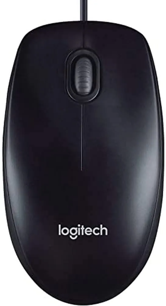 Logitech M90 Wired USB Mouse 1000 DPI Ambidextrous Office Mouse for Desktop and Laptop