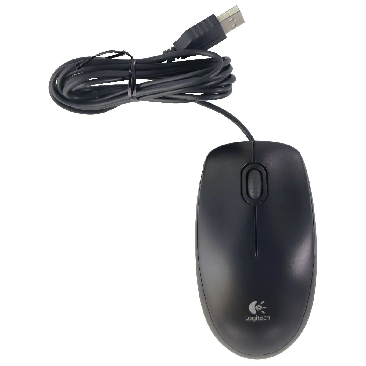 Logitech MB100 Wired USB Optical Mouse for Windows PC & More - Black (M-U0026)