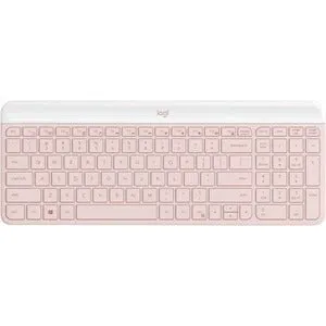 Logitech MK470 Slim Combo, USB Wireless RF 2.40 GHz Keyboard, USB Wireless RF Mouse, Optical, Rose