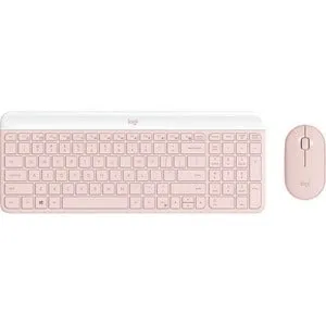 Logitech MK470 Slim Combo, USB Wireless RF 2.40 GHz Keyboard, USB Wireless RF Mouse, Optical, Rose