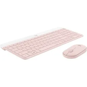 Logitech MK470 Slim Combo, USB Wireless RF 2.40 GHz Keyboard, USB Wireless RF Mouse, Optical, Rose