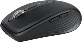 Logitech MX Anywhere 3S Compact Wireless Mouse, Fast Scrolling, 8K DPI Any-Surface Tracking, Quiet Clicks, Programmable Buttons, USB C, Bluetooth, Windows PC, Linux, Chrome, Mac - Graphite