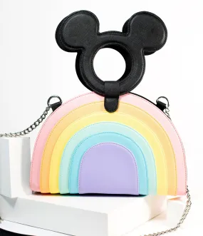 Loungefly Mickey Mouse & Pastel Rainbow Crossbody