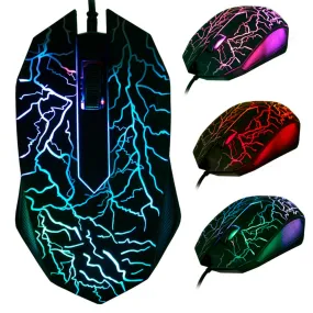 Luminous Gaming Mouse - 3200DPI LED Optical Mouse with 3 Buttons