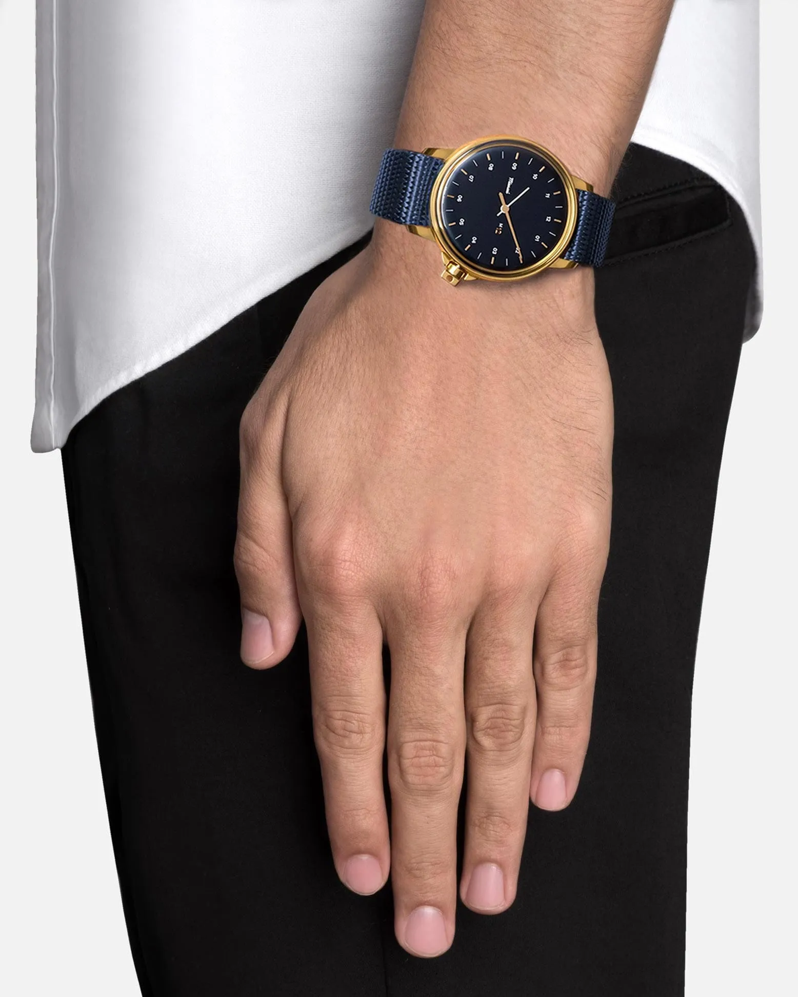 M12 Swiss Gold|Navy Navy Blue Nylon