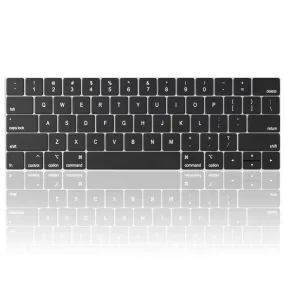 Macbook Pro Keyboard Cover With Touch Bar For 13 And 15 Inch | Model A2159, A1989, A1990, A1706, A1707) - English US Layout Black