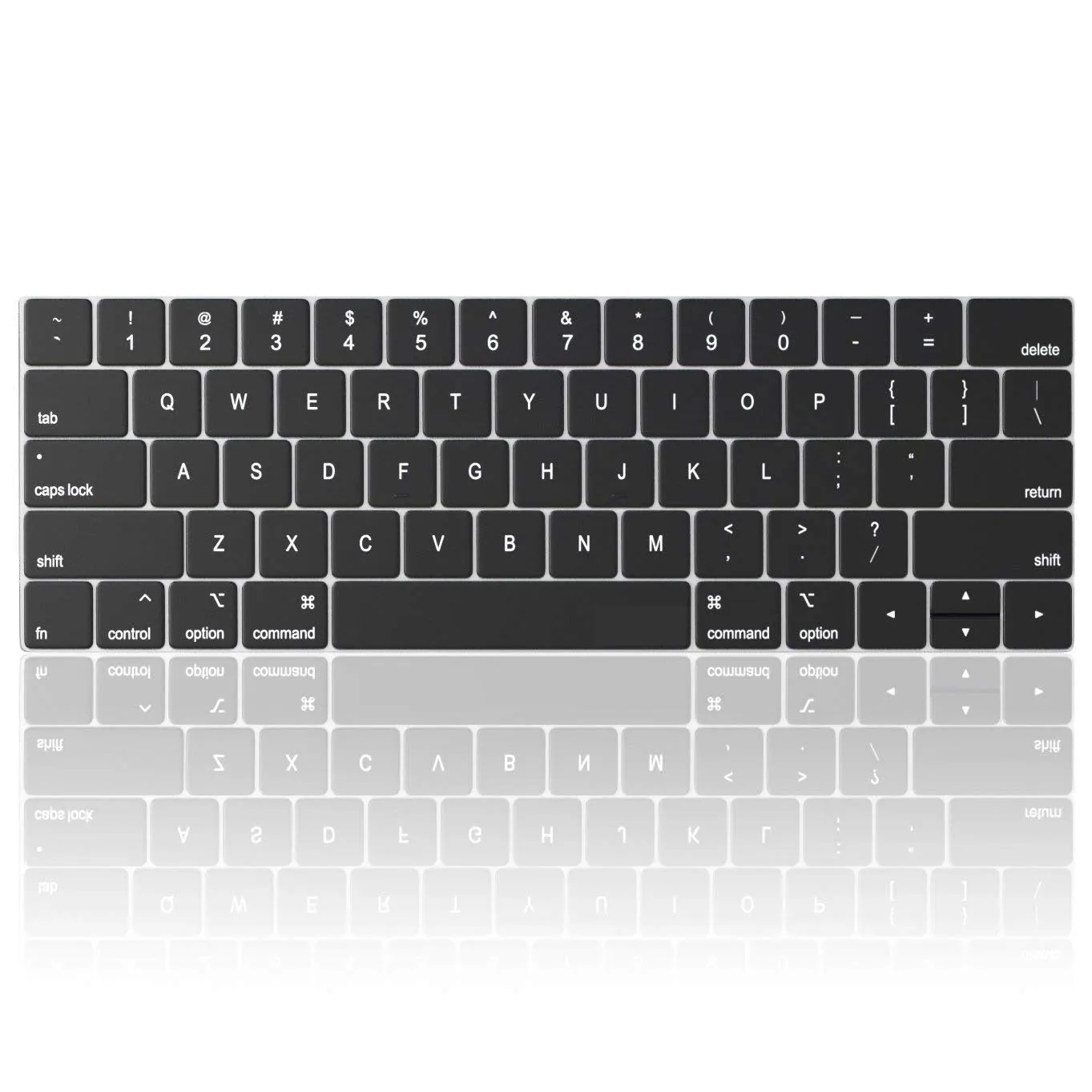 Macbook Pro Keyboard Cover With Touch Bar For 13 And 15 Inch | Model A2159, A1989, A1990, A1706, A1707) - English US Layout Black