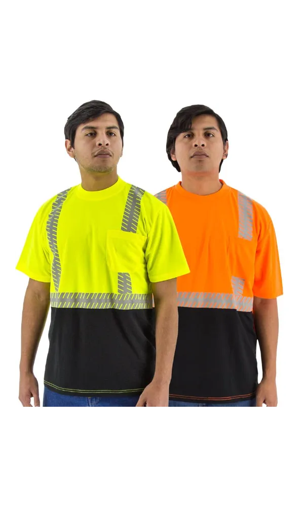 Majestic 75-5215 Safety Short Sleeve Shirt Hi-Vis