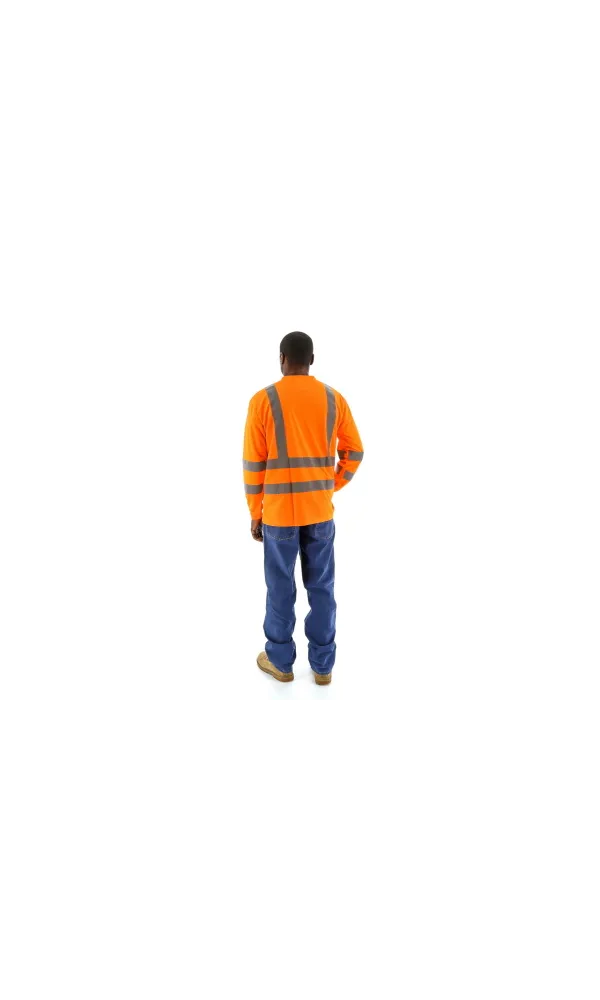 Majestic 75-5356 Hi-Vis Orange Long Sleeve ANSI 3 R