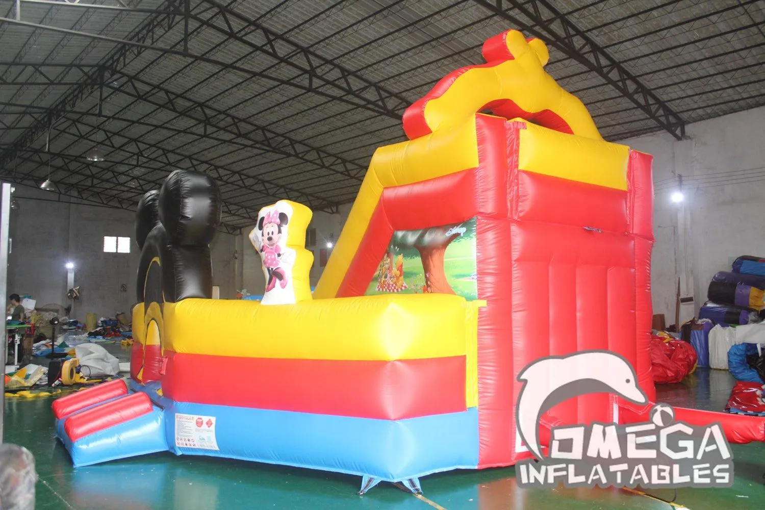 Mickey Mouse Park Junior Inflatable Jumper Commercial Inflatable Slide