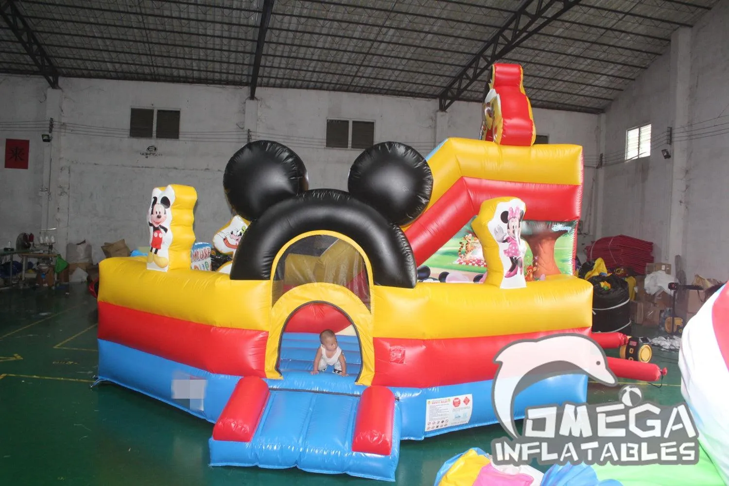 Mickey Mouse Park Junior Inflatable Jumper Commercial Inflatable Slide