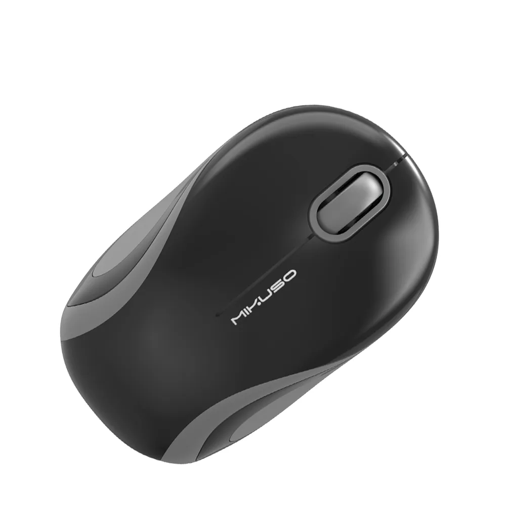 Mikuso 2.4G Wireless Mouse Black/Grey[MOS-W096 Pro BK/GRY]