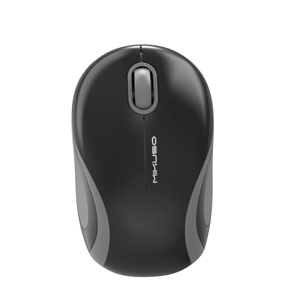 Mikuso 2.4G Wireless Mouse Black/Grey[MOS-W096 Pro BK/GRY]