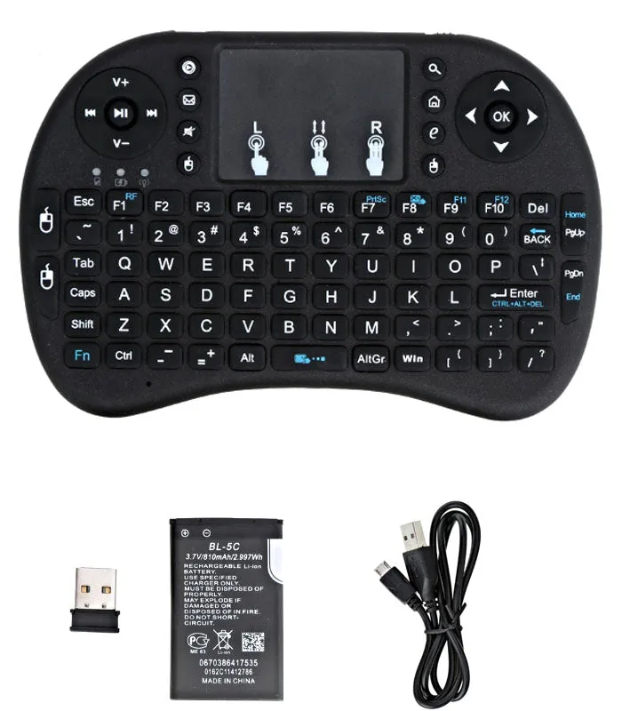 Mini Wireless Keyboard With Touchpad Mouse Combo